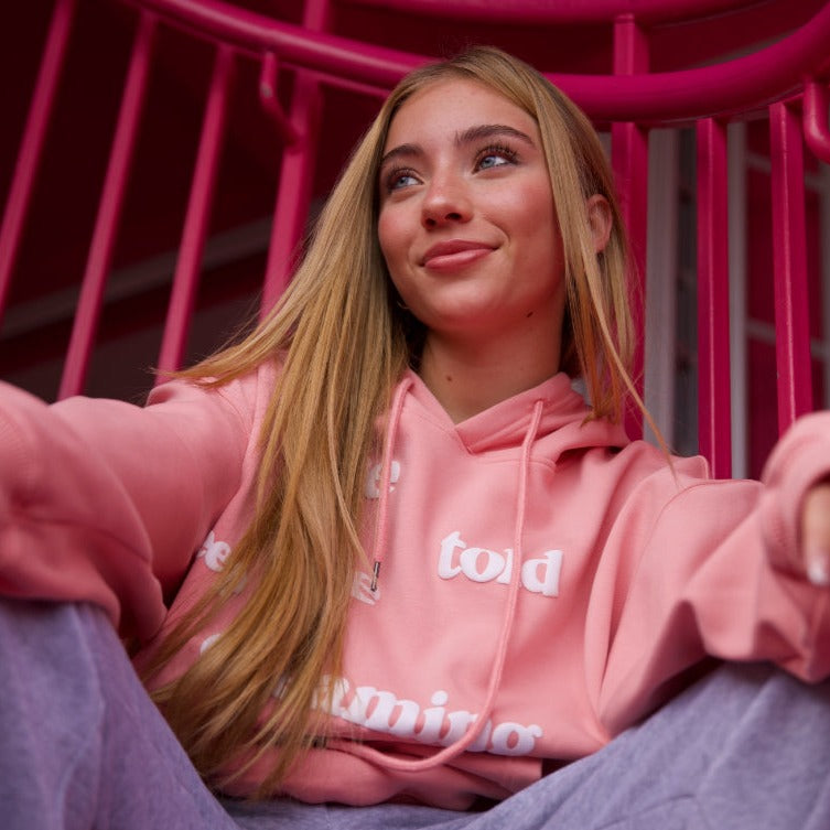 Isa Escu X D2R - Pink hoodie