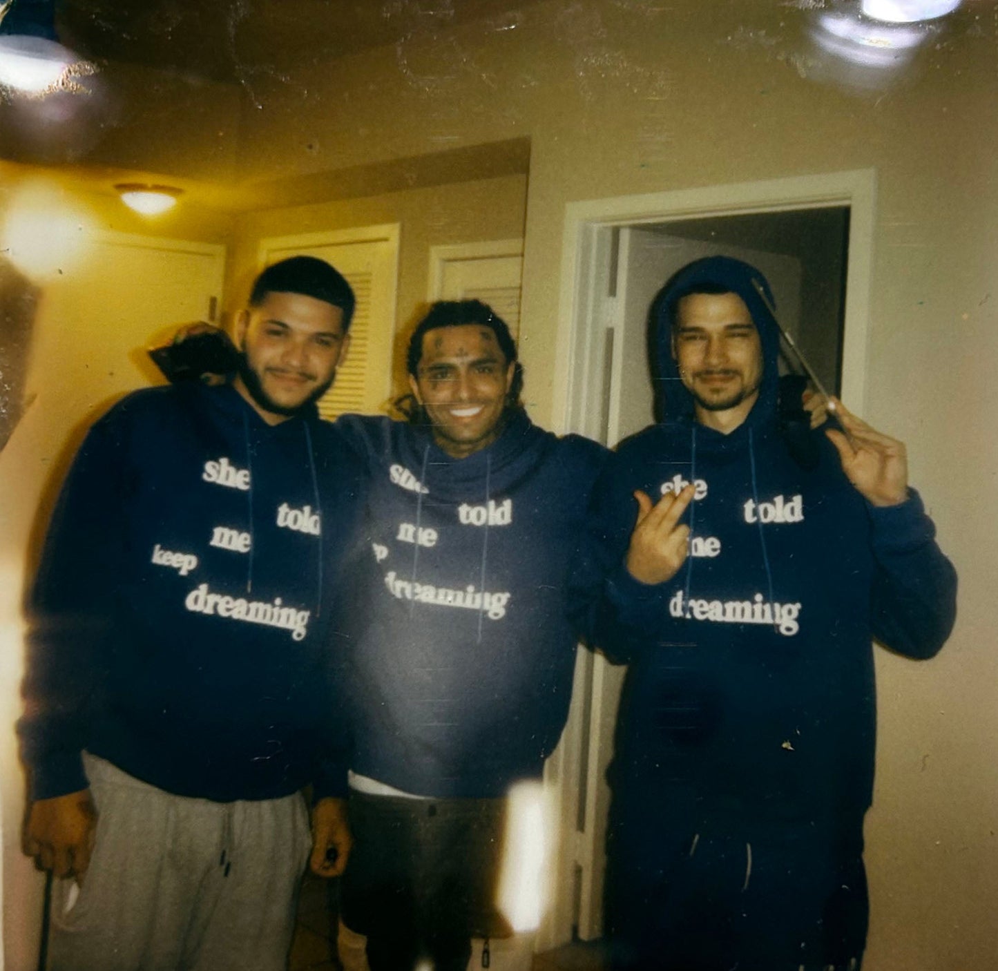 She Told Me Keep Dreaming- Blue hoodie