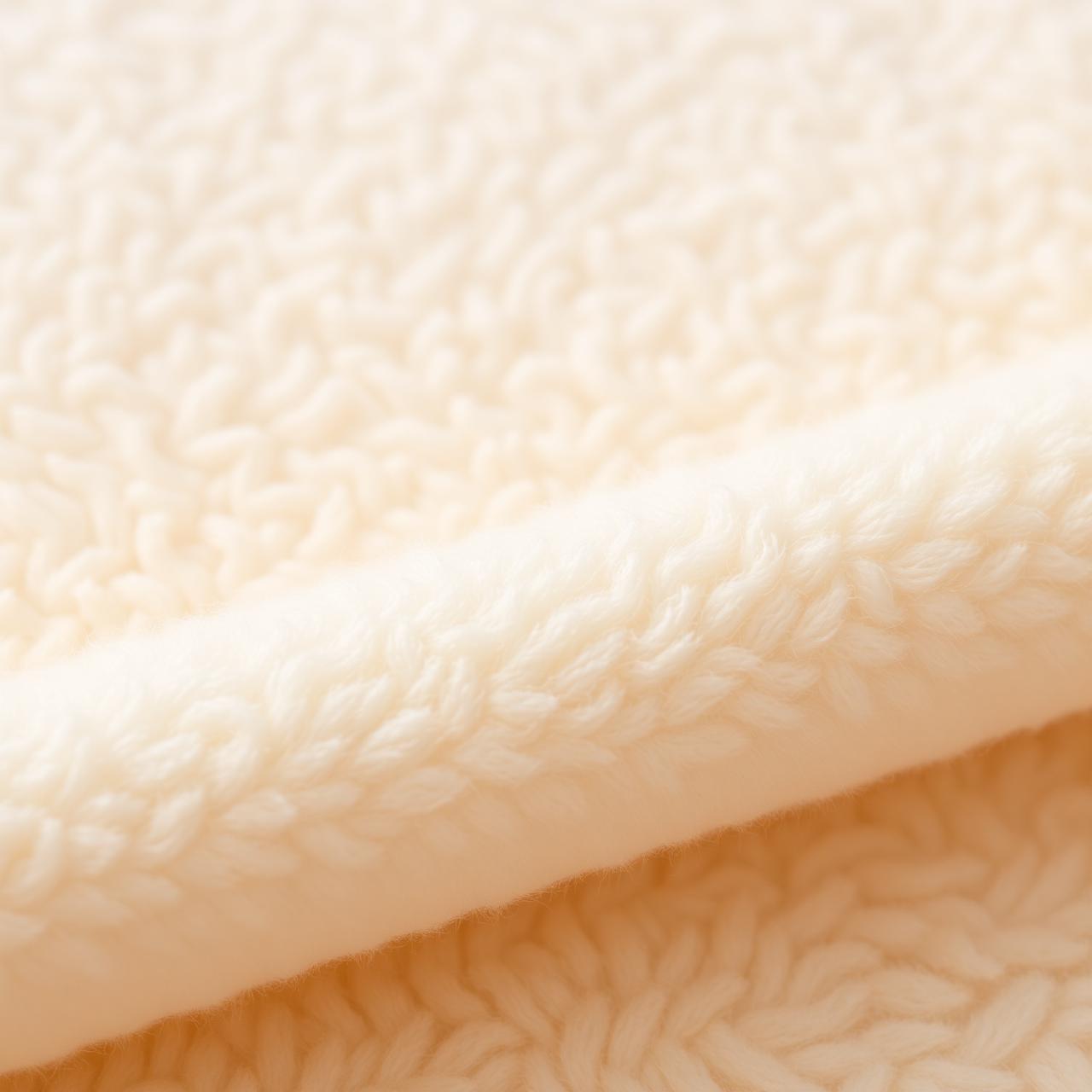 Close-up of premium fleece fabric