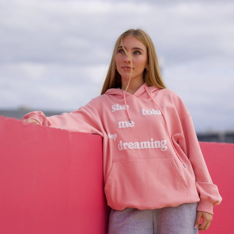 Isa Escu Pink hoodie – D2R